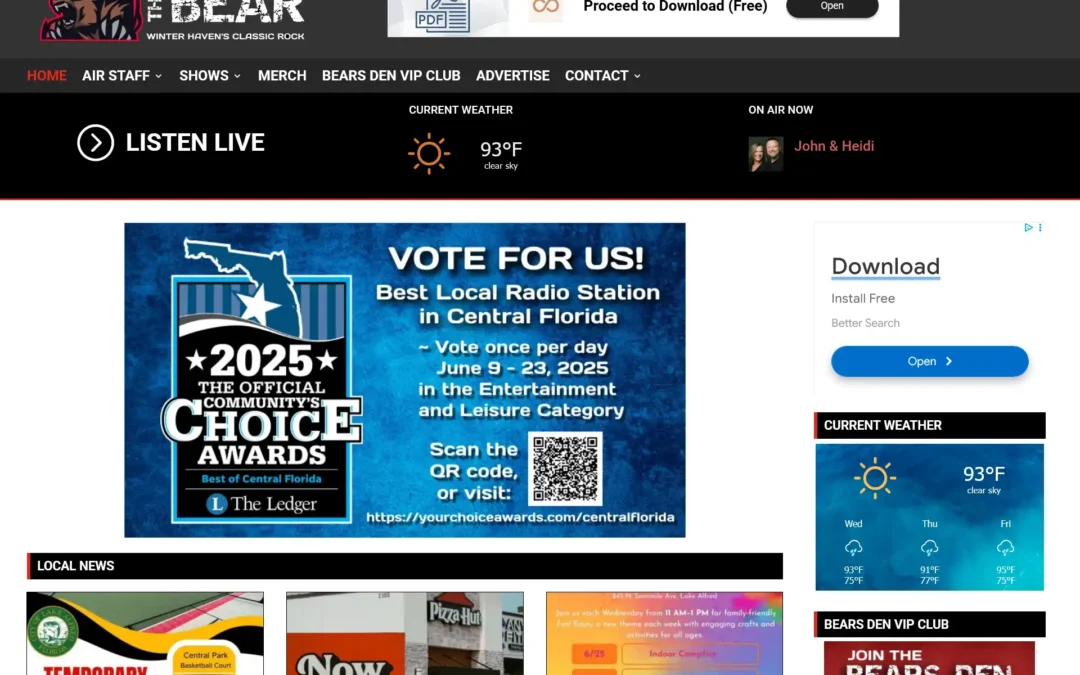 The Bear – Winter Haven’s Classic Rock